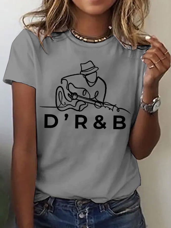 Women's Commemorative Printed Casual T-Shirt