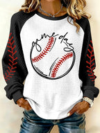Women's Retro Baseball Game Day  Sweatshirt