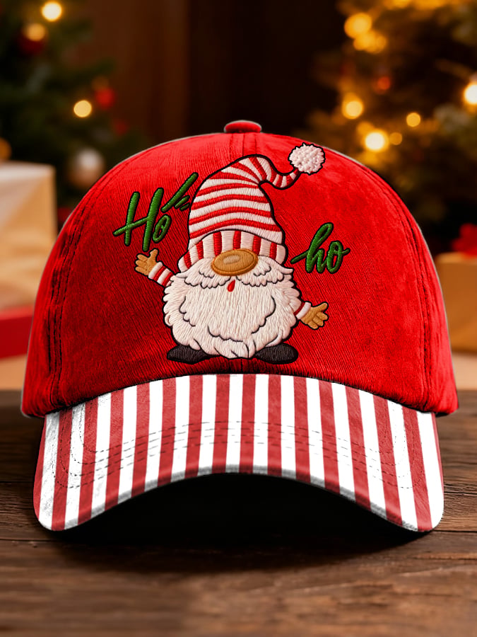 Unisex Retro Christmas Pattern Print Hat