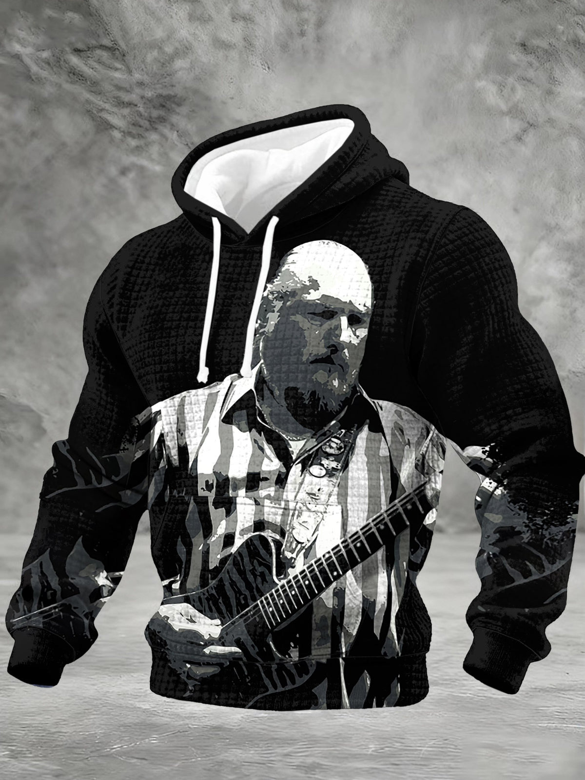 Men's Retro Steve Cropper Print Hoodie
