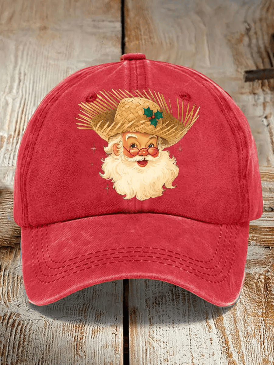 Retro Funny Puerto Rico Christmas Cap