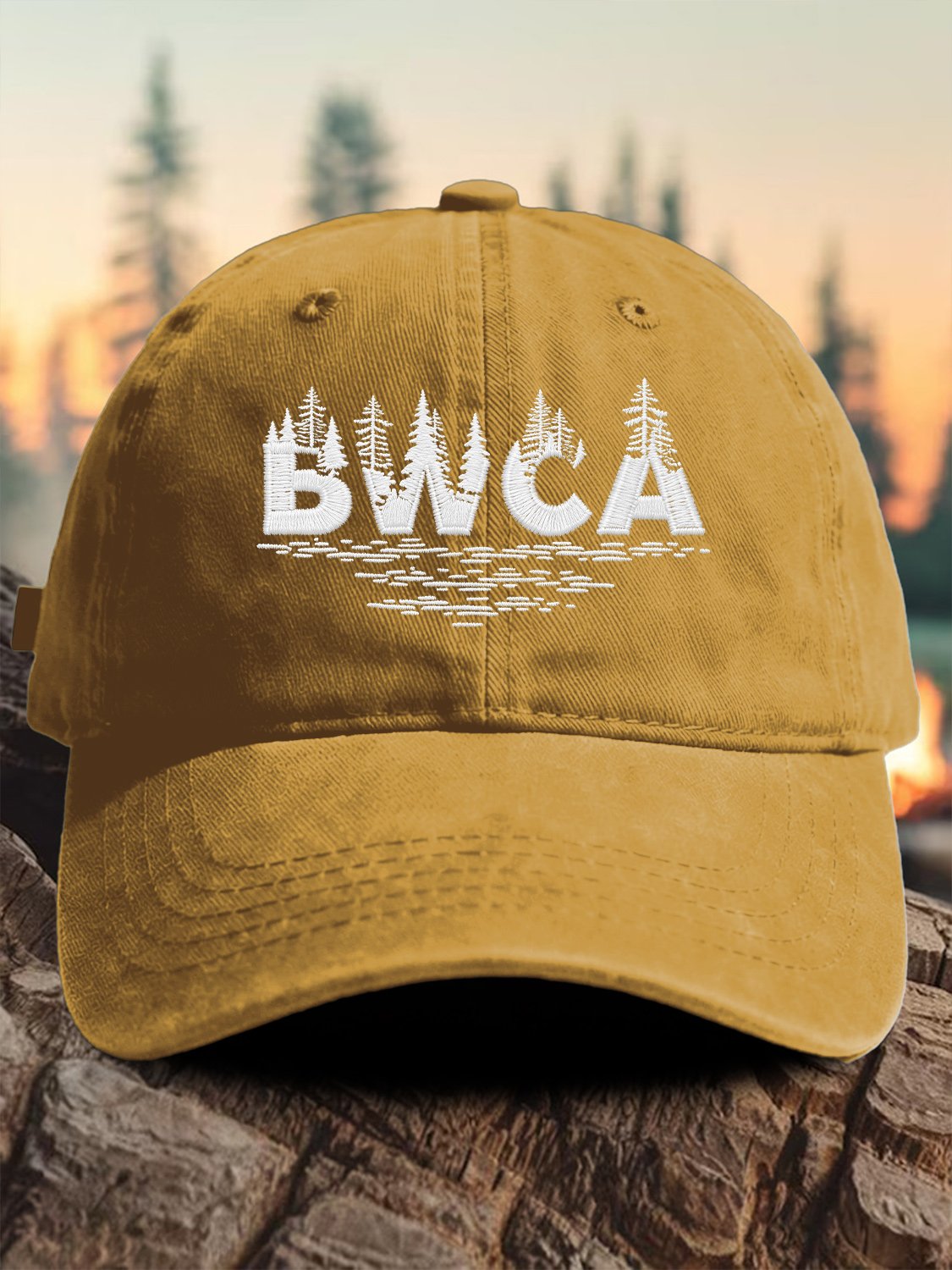 Retro Save The BWCA Save Boundary Waters Canoe Area Wilderness Print Baseball Cap