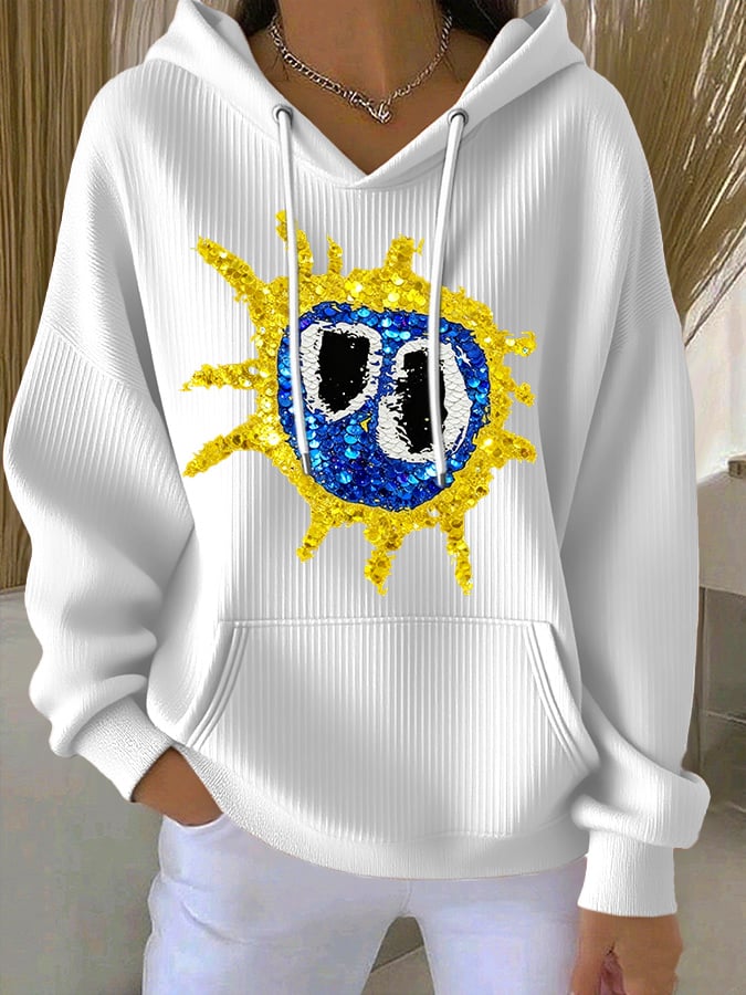 Women's Music Print Casual Sweatshirt