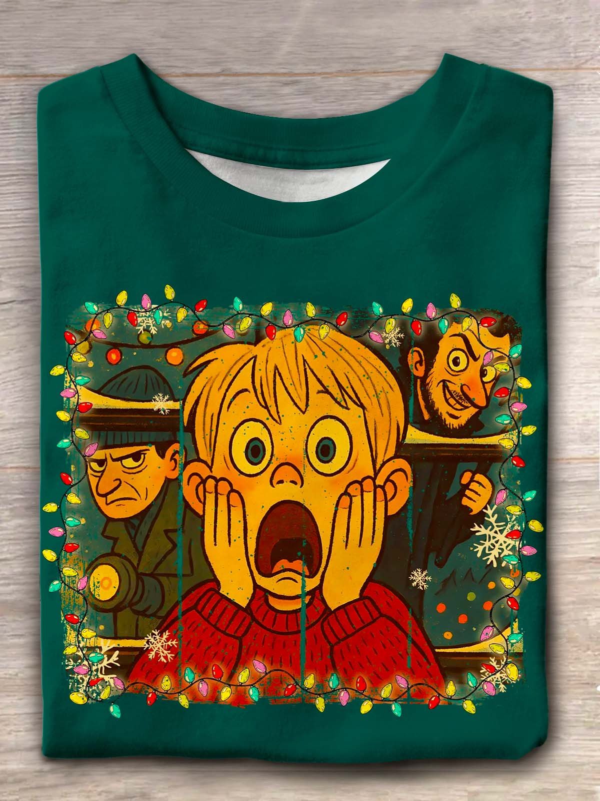 Women's Crew Neck Print T-Shirt