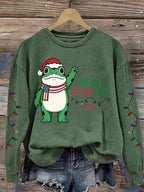 Women'S Casual Merry Resistmas Print Sweatshirt