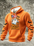 Men'S Boricua Halloween Casual Printed Hoodie