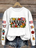 Women's Baseball Print Sweatshirt