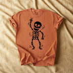 Subtle Resist Halloween Funny Skeleton T-shirt