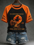 Women's Print Round Neck T-shirt