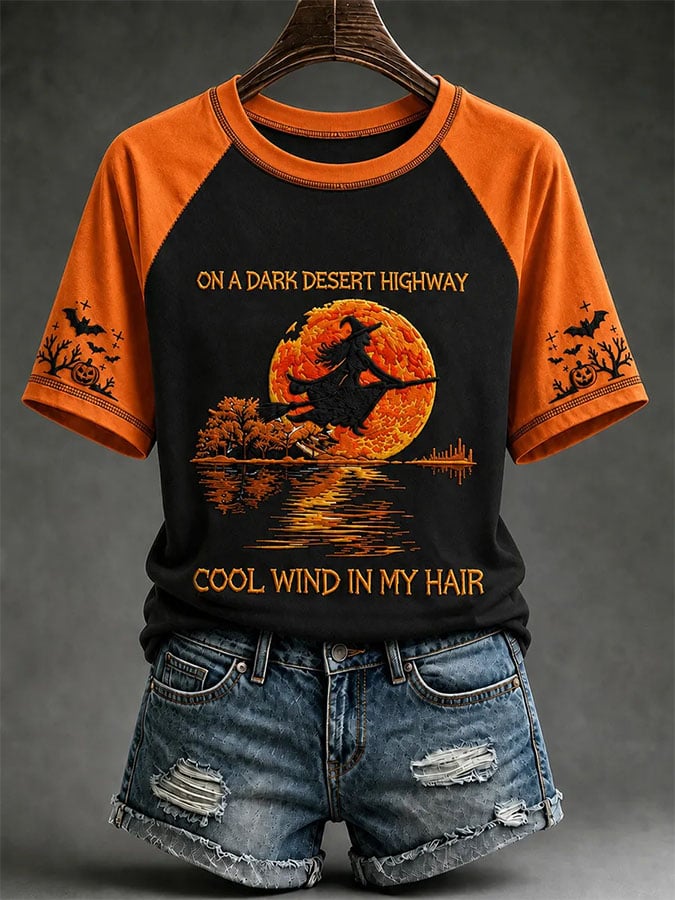 Women's Print Round Neck T-shirt