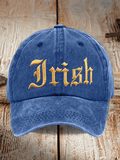 Tree Team Football Print Adjustable Baseball Cap