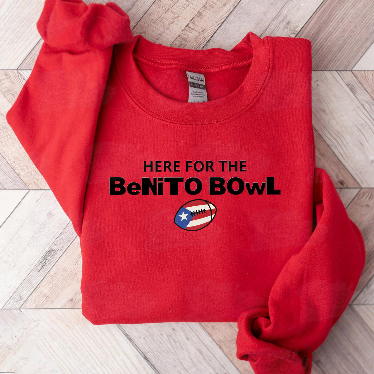 Puerto Rico Singer Benito Bowl Printed Sweatshirt