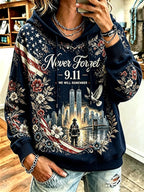 Women's Never Forget September 11 Print Top