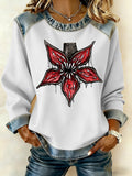 Women's Casual Print Sweatshirt