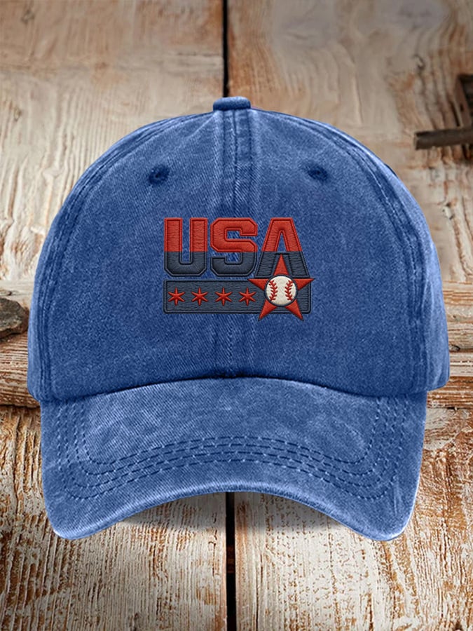 USA Baseball Print Baseball Cap