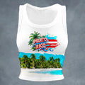 Puerto Rico Colorful Casual Women's Printed Vest