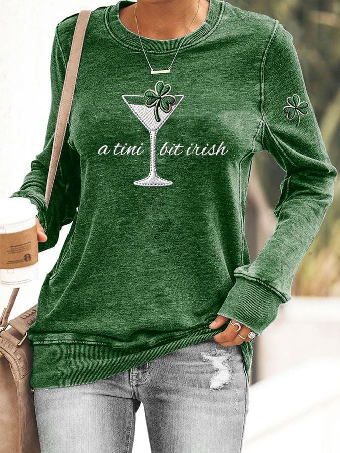 Women's A Tini Bit Irish Sweatshirt