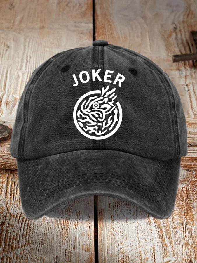 Men's and women's mahjong print hats
