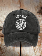 Men's and women's mahjong print hats