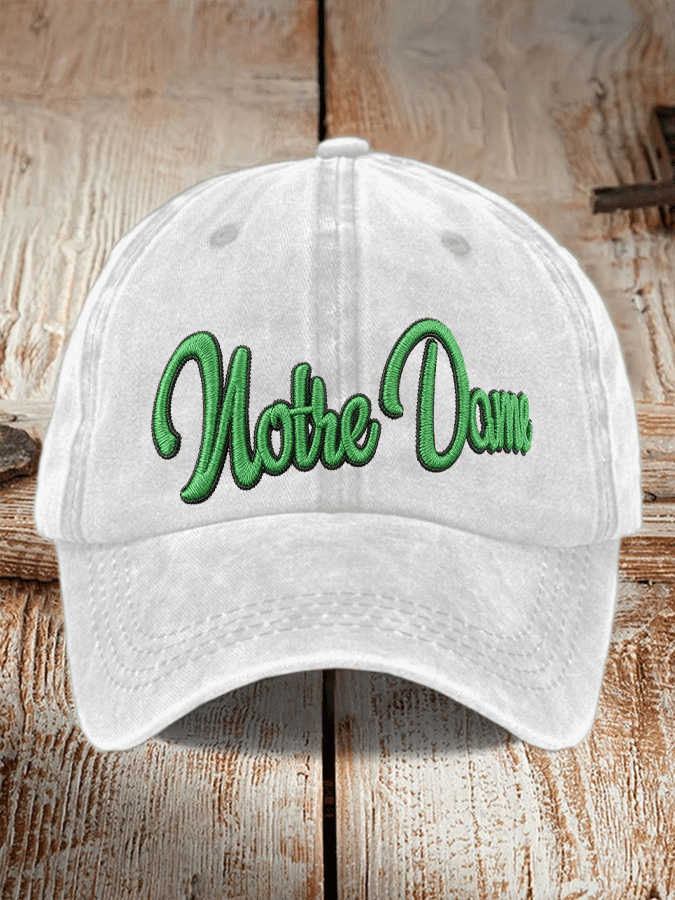 Tree Team Football Print Adjustable Baseball Cap