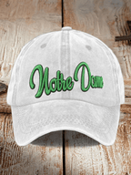 Tree Team Football Print Adjustable Baseball Cap