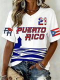 Women's Puerto Rico Baseball Jersey