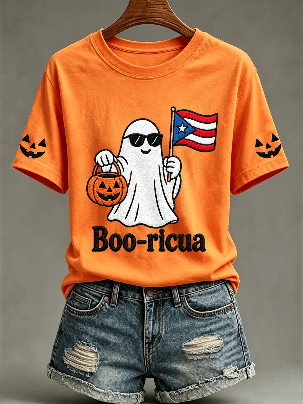 Women's Halloween In Puerto Rico Print T-Shirt