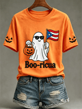 Women's Halloween In Puerto Rico Print T-Shirt