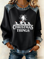 Women's Casual Print Sweatshirt