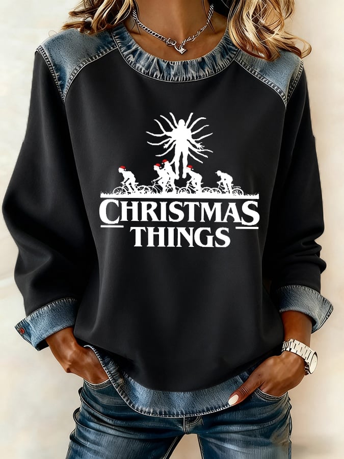 Women's Casual Print Sweatshirt