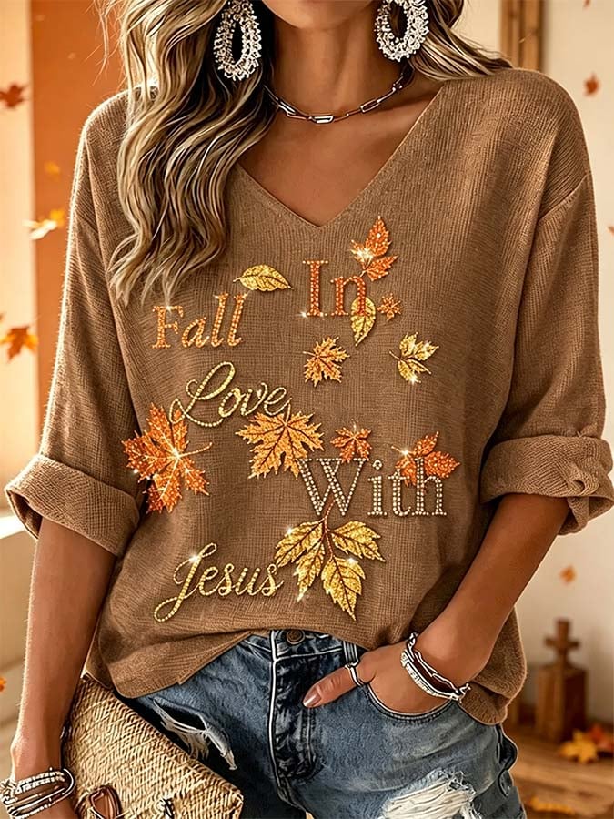 Women'S Casual Autumn Printed Top