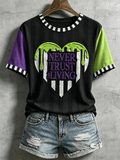 Women's Halloween Musical Inspired Print T-Shirt