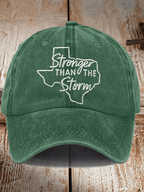 Texas Stronger Than The Storm Printed Hat