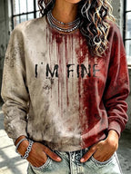 Women'S Casual Printed Sweatshirt