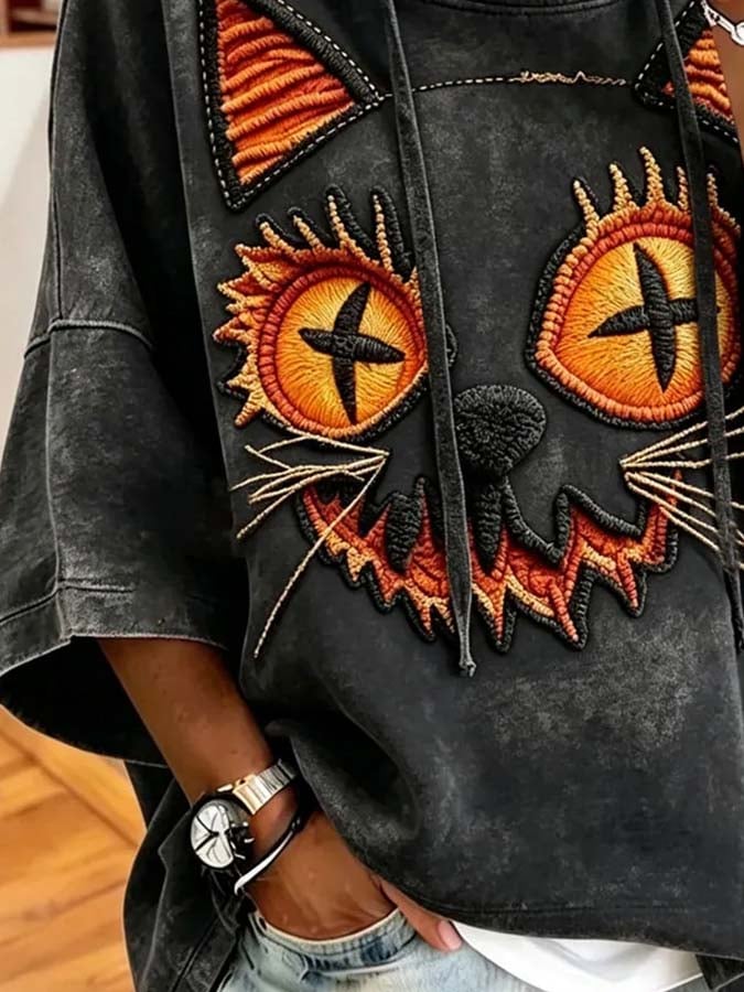 Women'S Casual Printed Hoodie