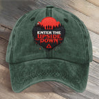 Enter The Upside Down Hawkins Indiana National Park Art Printed Cap