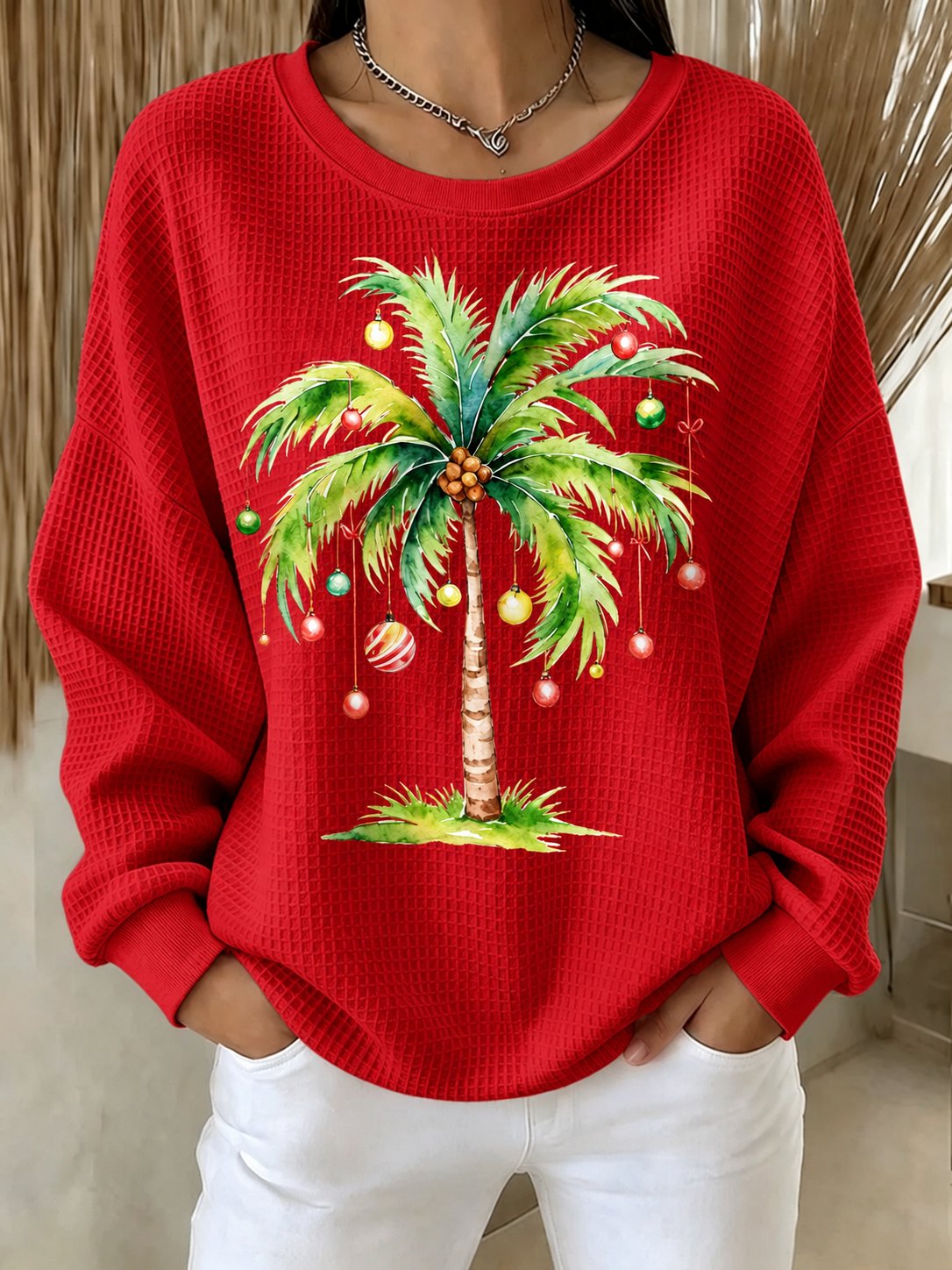 🔥🔥2nd 50% Off 🔥🔥Women's Christmas Print Sweatshirt