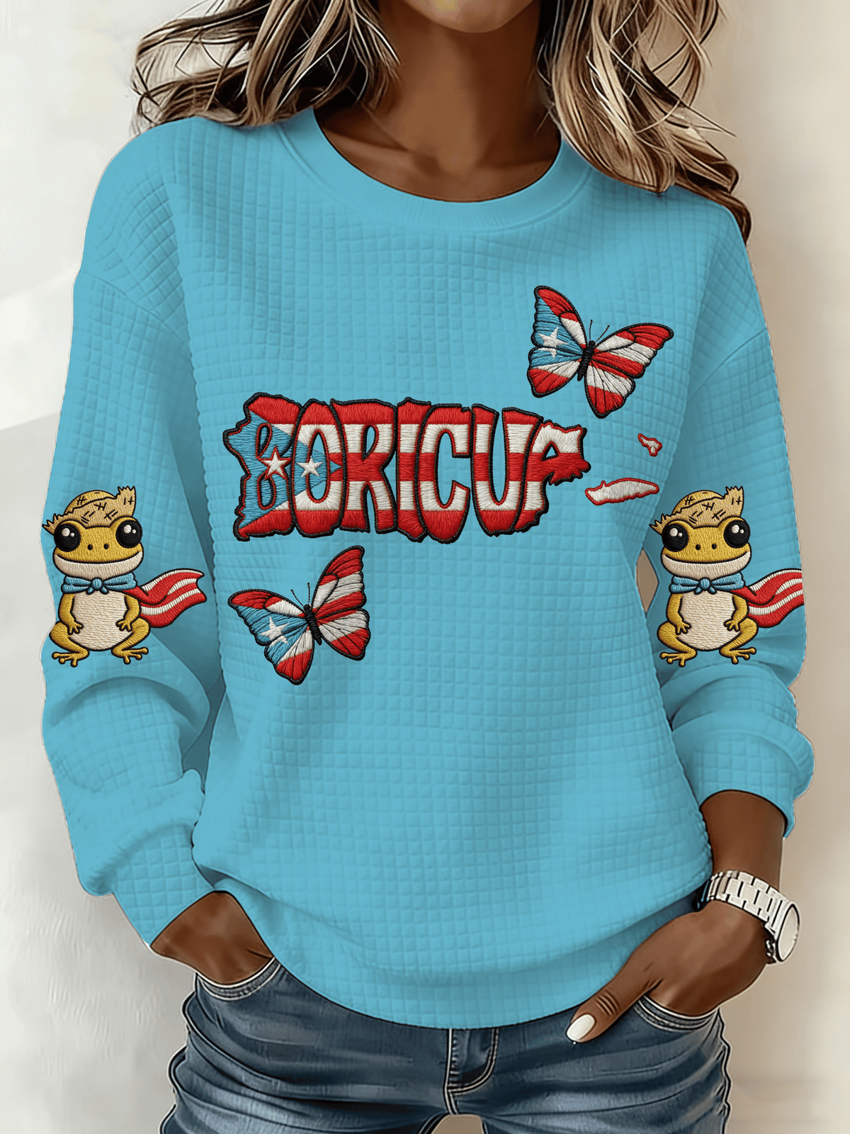 Women's Puerto Rico Singer Printed Sweatshirt