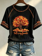 Women's Autumn Printed Casual Top