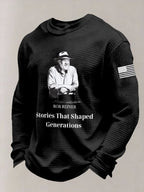 Men's Stories That Shaped Generations Printed Casual Top