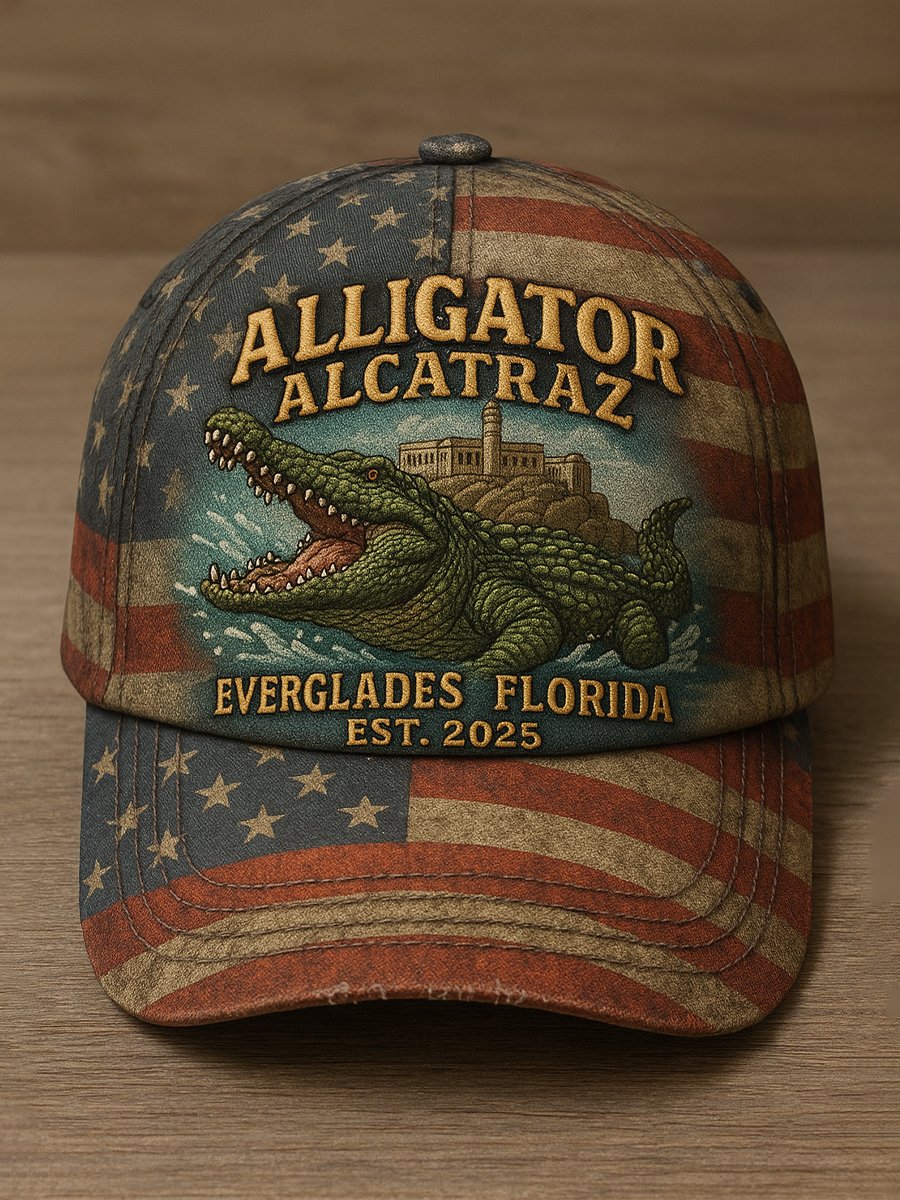 Unisex Stylish Casual Retro Crocodile Island Hat