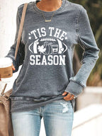 Women's Fall Rugby Tis the Season Print Sweatshirt