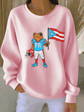 Women's Fashion Printed Casual Sweatshirt