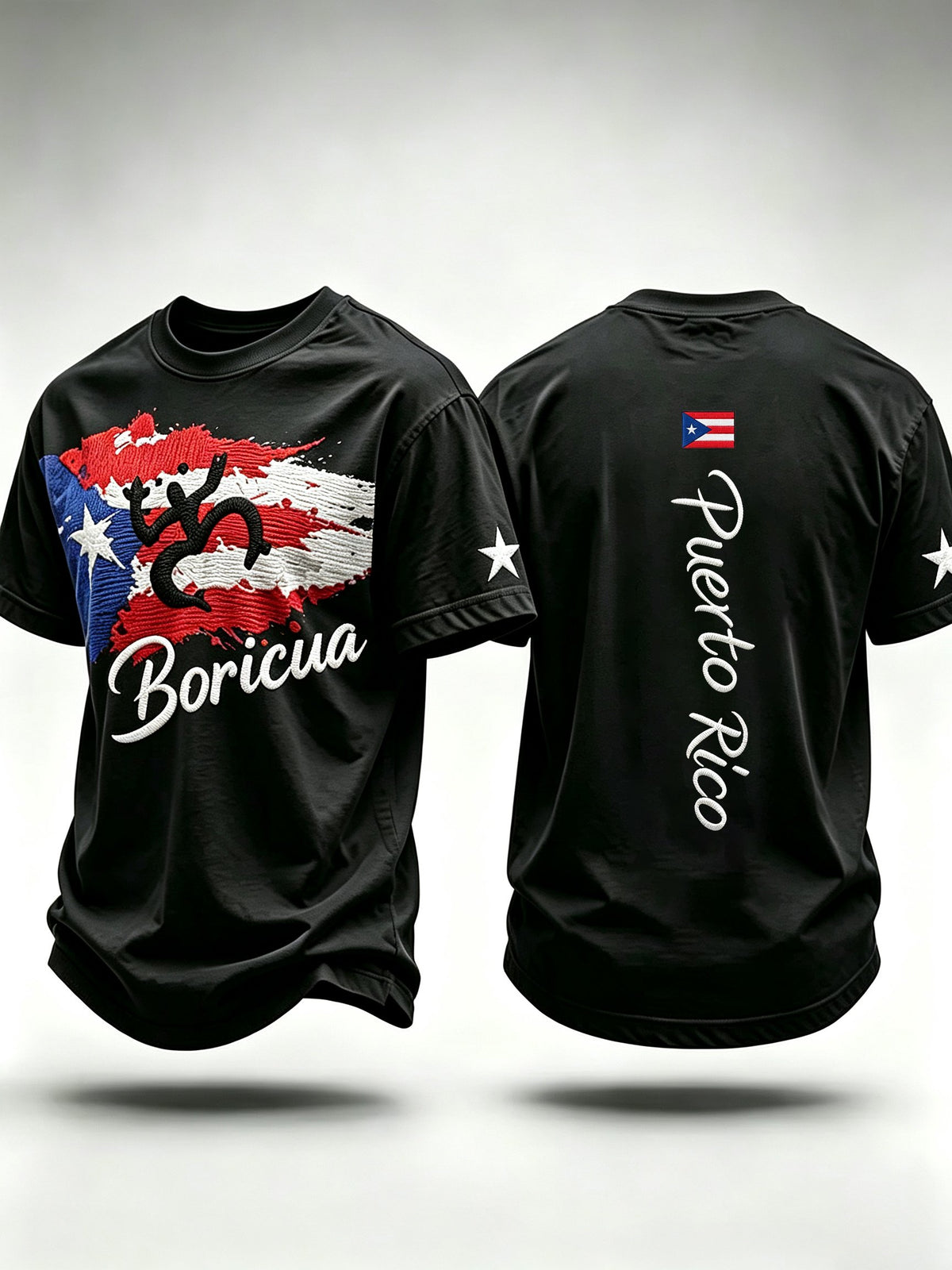 Men's Puerto Rico Print Short-Sleeve T-Shirt