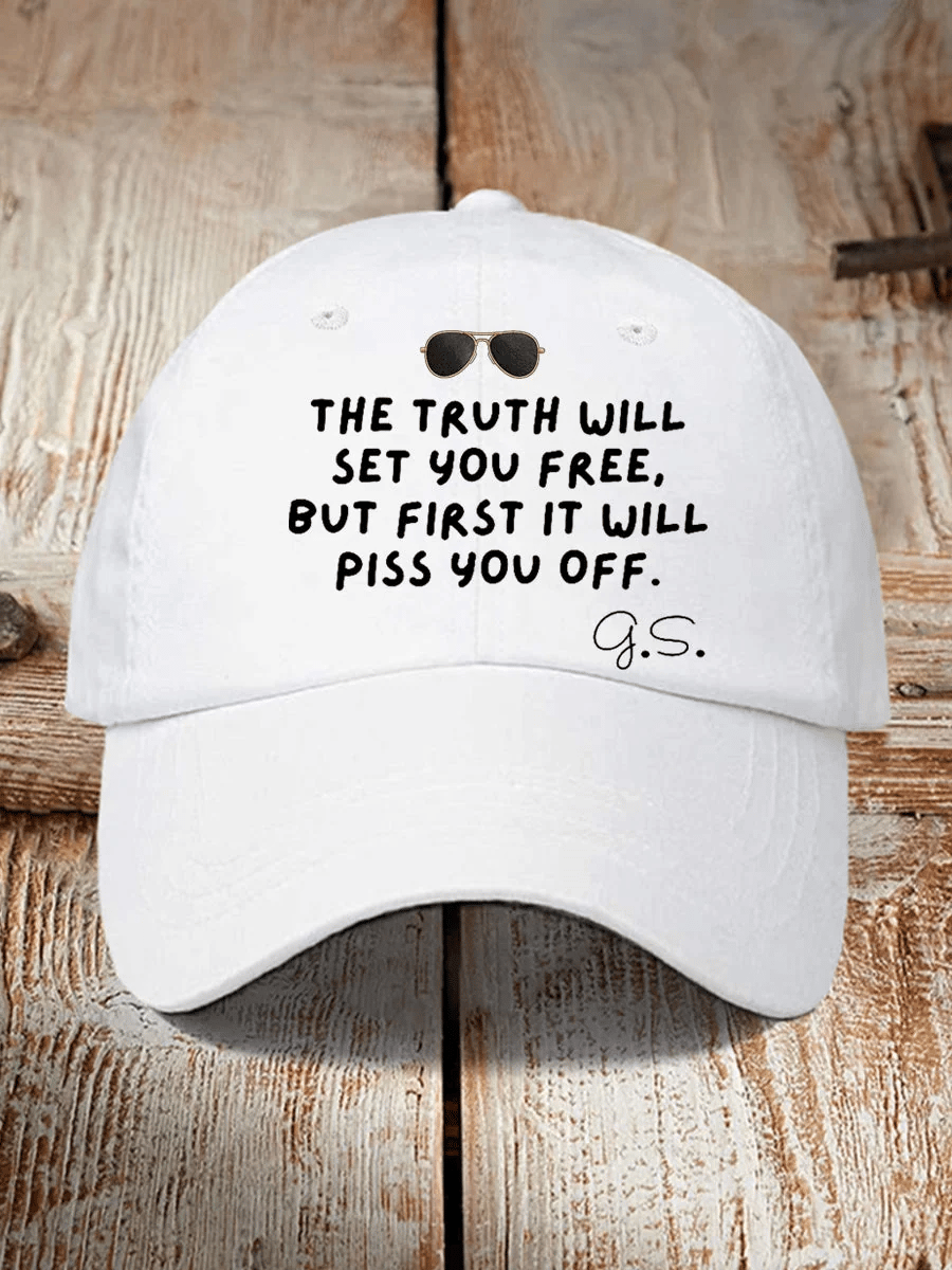 Retro The Truth Will Set You Free, But First It Will Piss You Off 1934-2026 Print Baseball Cap