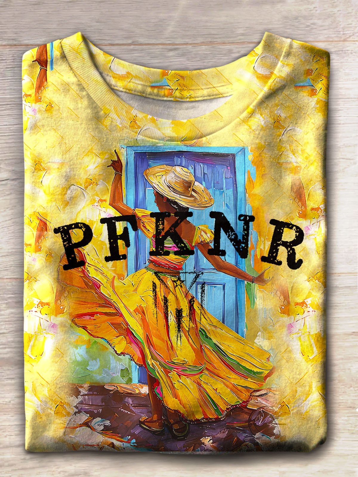 Puerto Rico Singer Pfknr Printed Crew Neck T-shirts