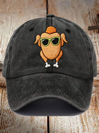 Thanksgiving Turkey Print Vintage Baseball Cap