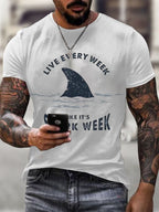 Men's Shark Print T-shirt