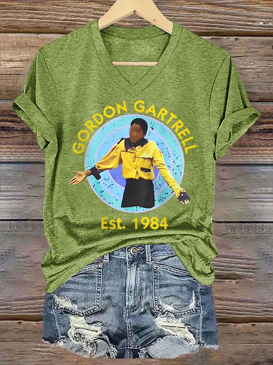 Women's Retro 80s Show Gordon Gartrell Est.1984, R.I.P Malcolm-Jamal Warner Memorial Print T-Shirt