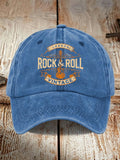 Unisex Retro Band-Print Hat